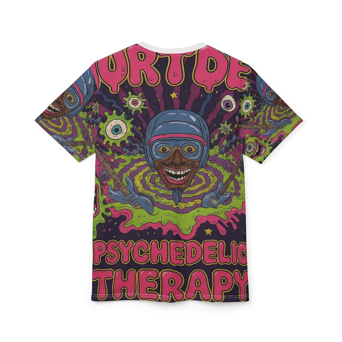 Psychedelic Therapy Graphic Tee — Trippy Cosmos All-Over Print Shirt