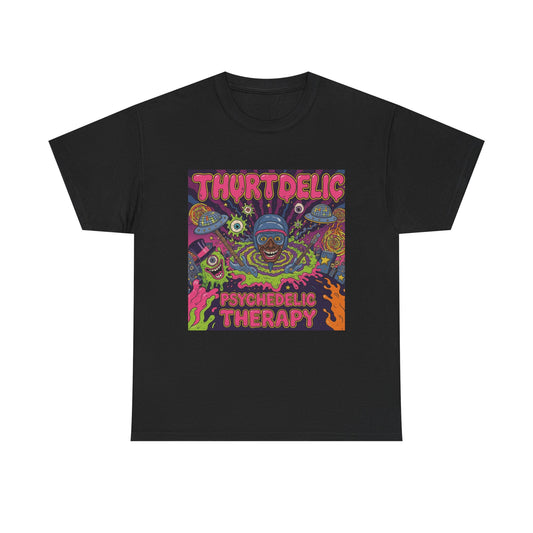 Psychedelic Therapy T‑Shirt — Thortdelic Trippy Art Tee