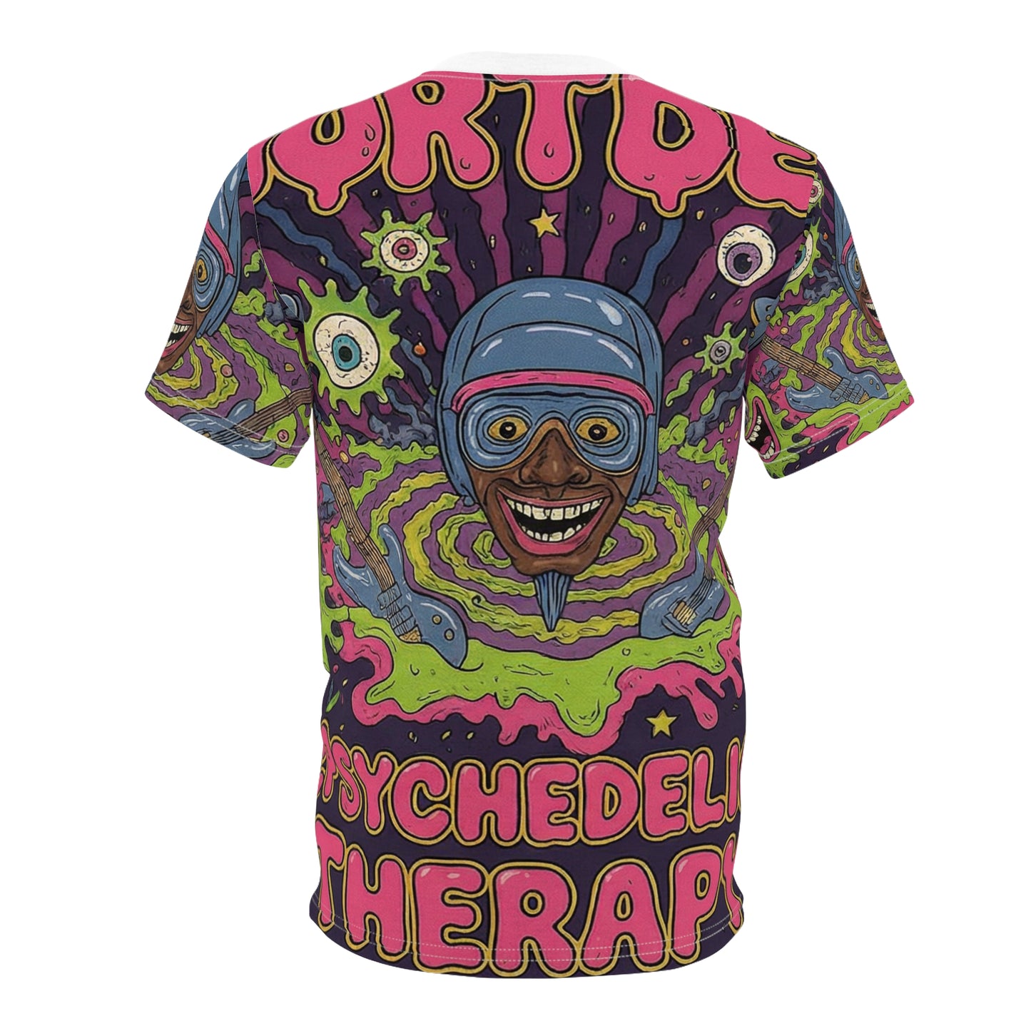 Psychedelic Therapy Graphic Tee — Trippy Cosmos All-Over Print Shirt