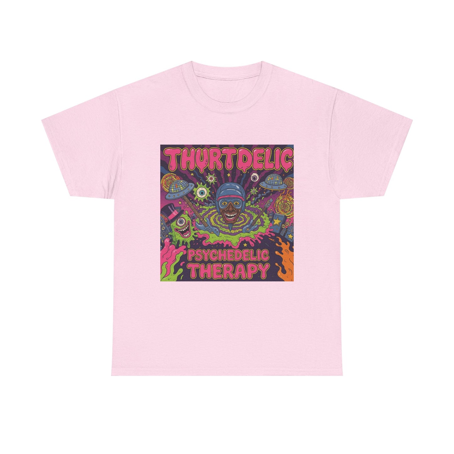 Psychedelic Therapy T‑Shirt — Thortdelic Trippy Art Tee
