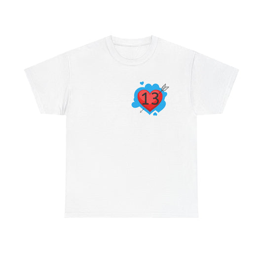 Colorful Heart Graphic Unisex Tee, Fun Casual Wear for Everyday, Valentine's Day Gift, Statement Shirt, Unique Art Tee