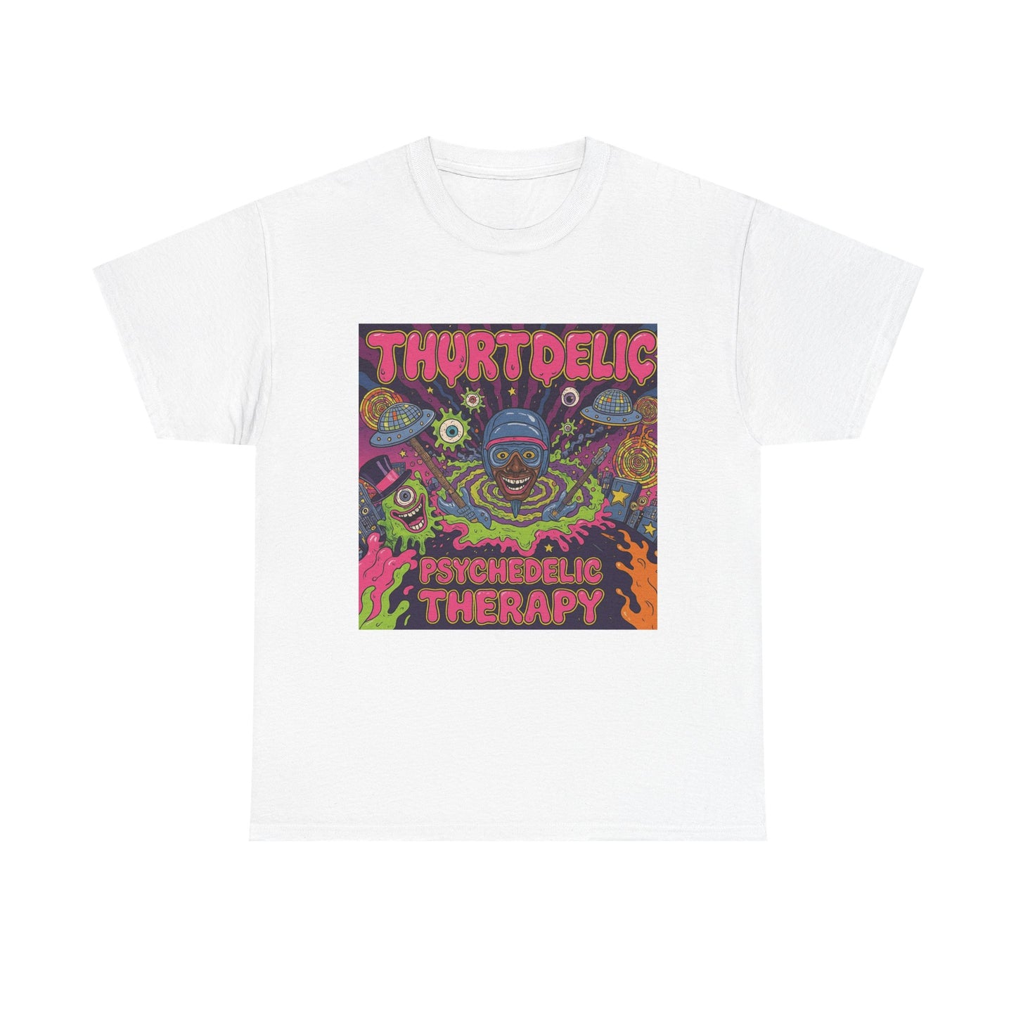 Psychedelic Therapy T‑Shirt — Thortdelic Trippy Art Tee
