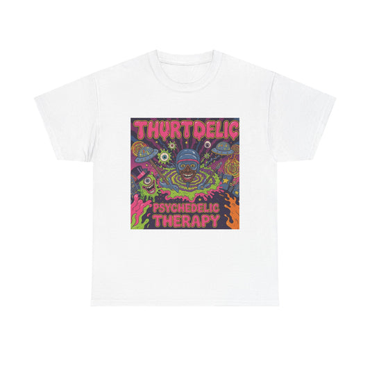Psychedelic Therapy T‑Shirt — Thortdelic Trippy Art Tee