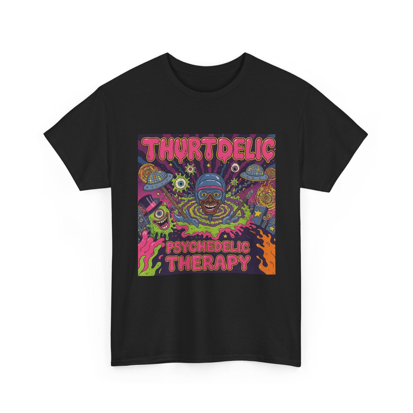 Psychedelic Therapy T‑Shirt — Thortdelic Trippy Art Tee