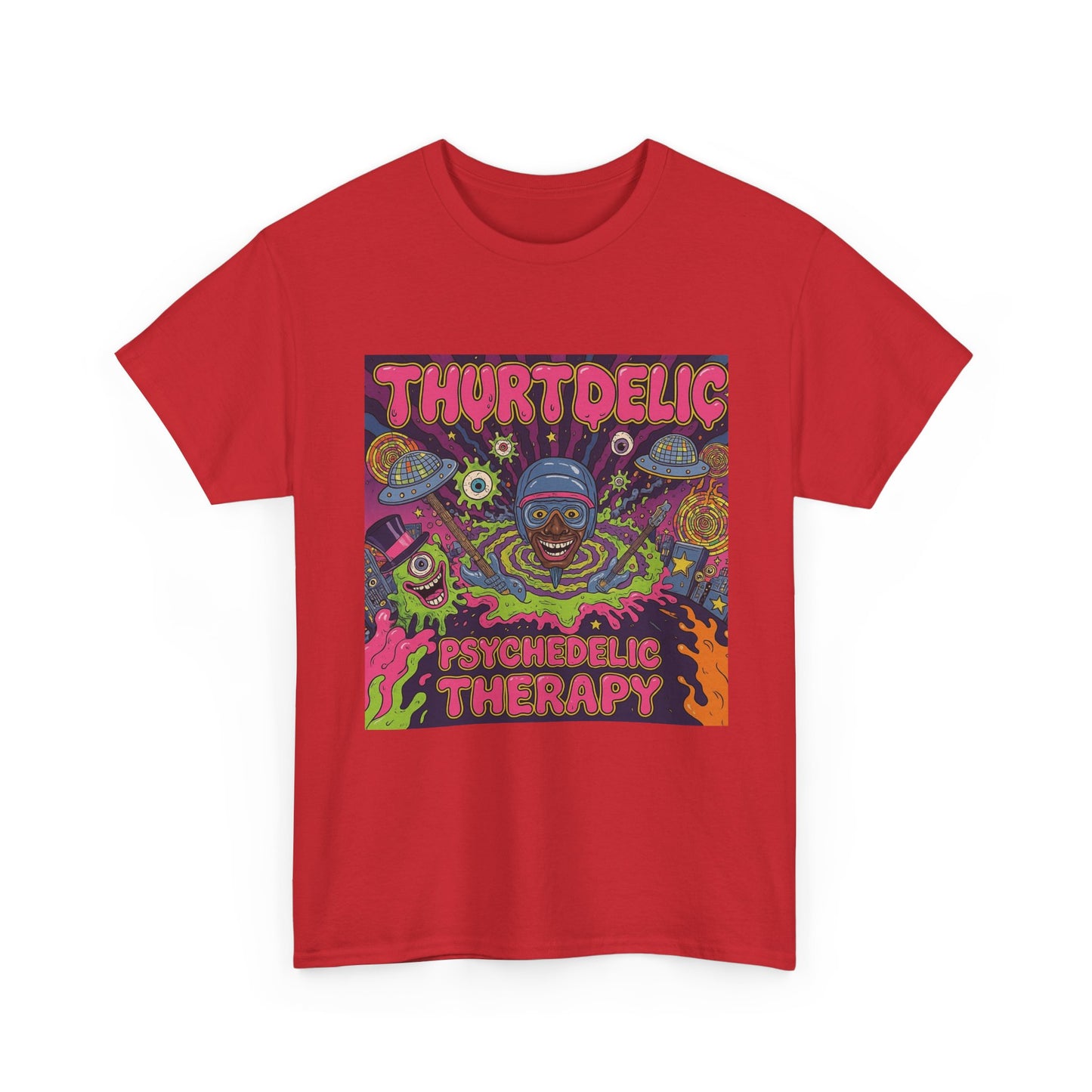 Psychedelic Therapy T‑Shirt — Thortdelic Trippy Art Tee