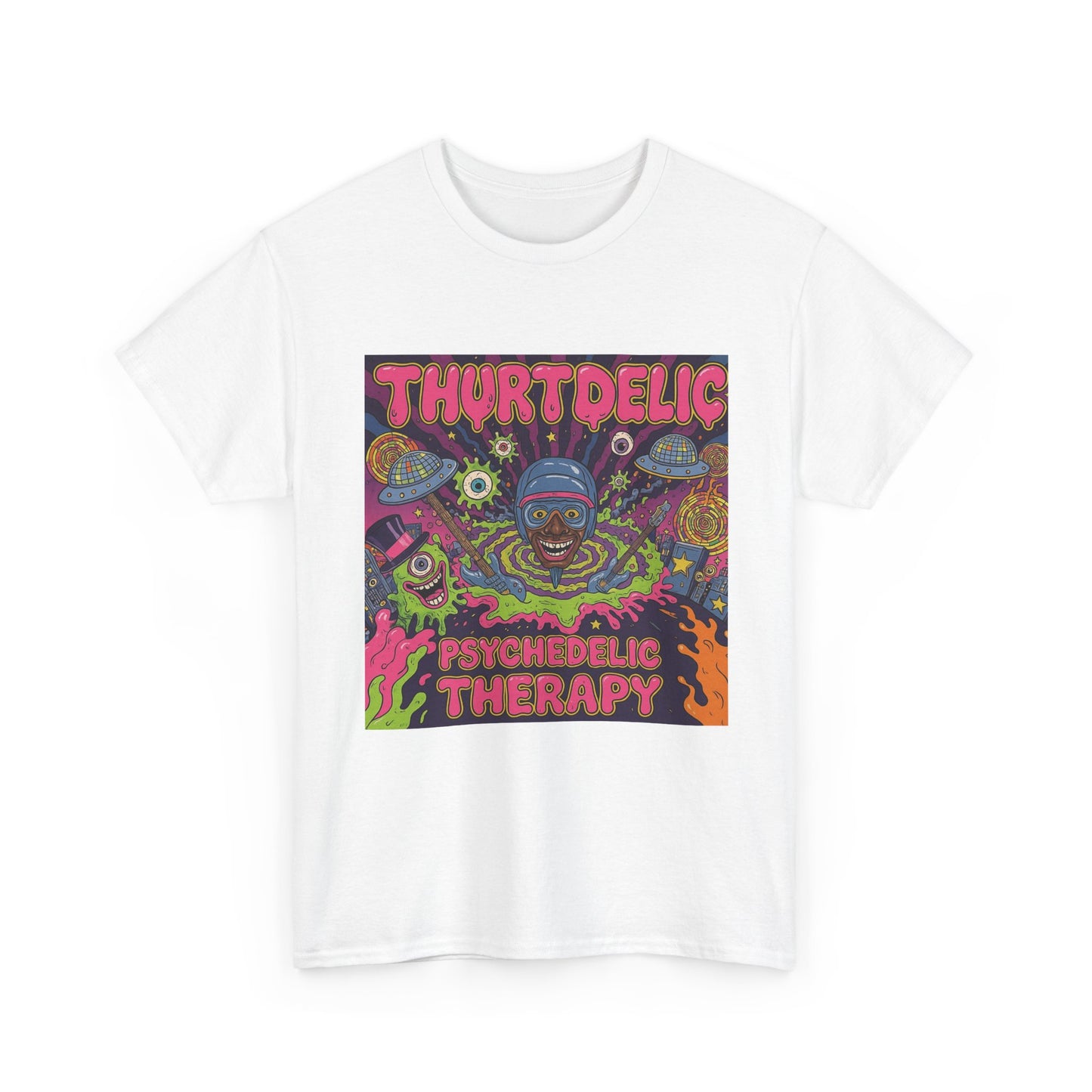 Psychedelic Therapy T‑Shirt — Thortdelic Trippy Art Tee