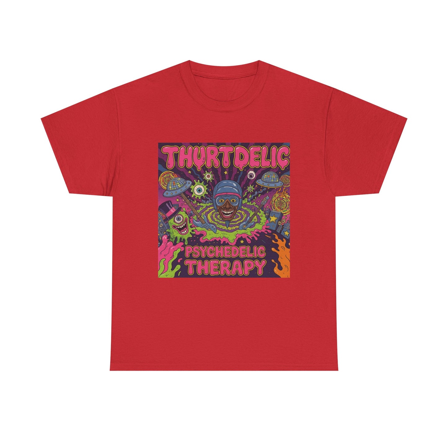 Psychedelic Therapy T‑Shirt — Thortdelic Trippy Art Tee